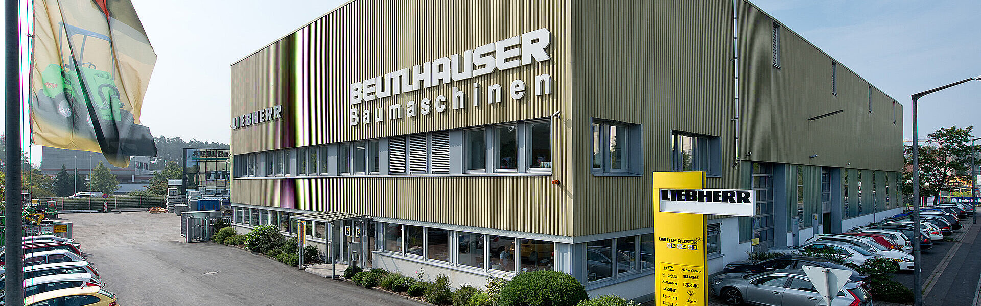 Gebäude für Baumaschinen am Standort Nürnberg